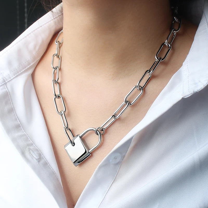 “Silver” Scarlett Lock Pendant Necklace PRE ORDER - Alais Branche