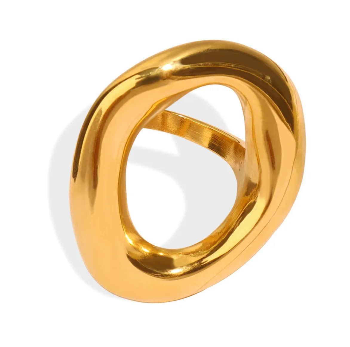 Lin Oval Circle Ring