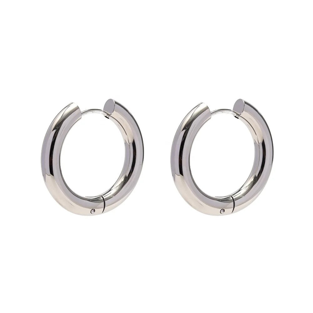 Skylier Huggie  Hoop Earrings