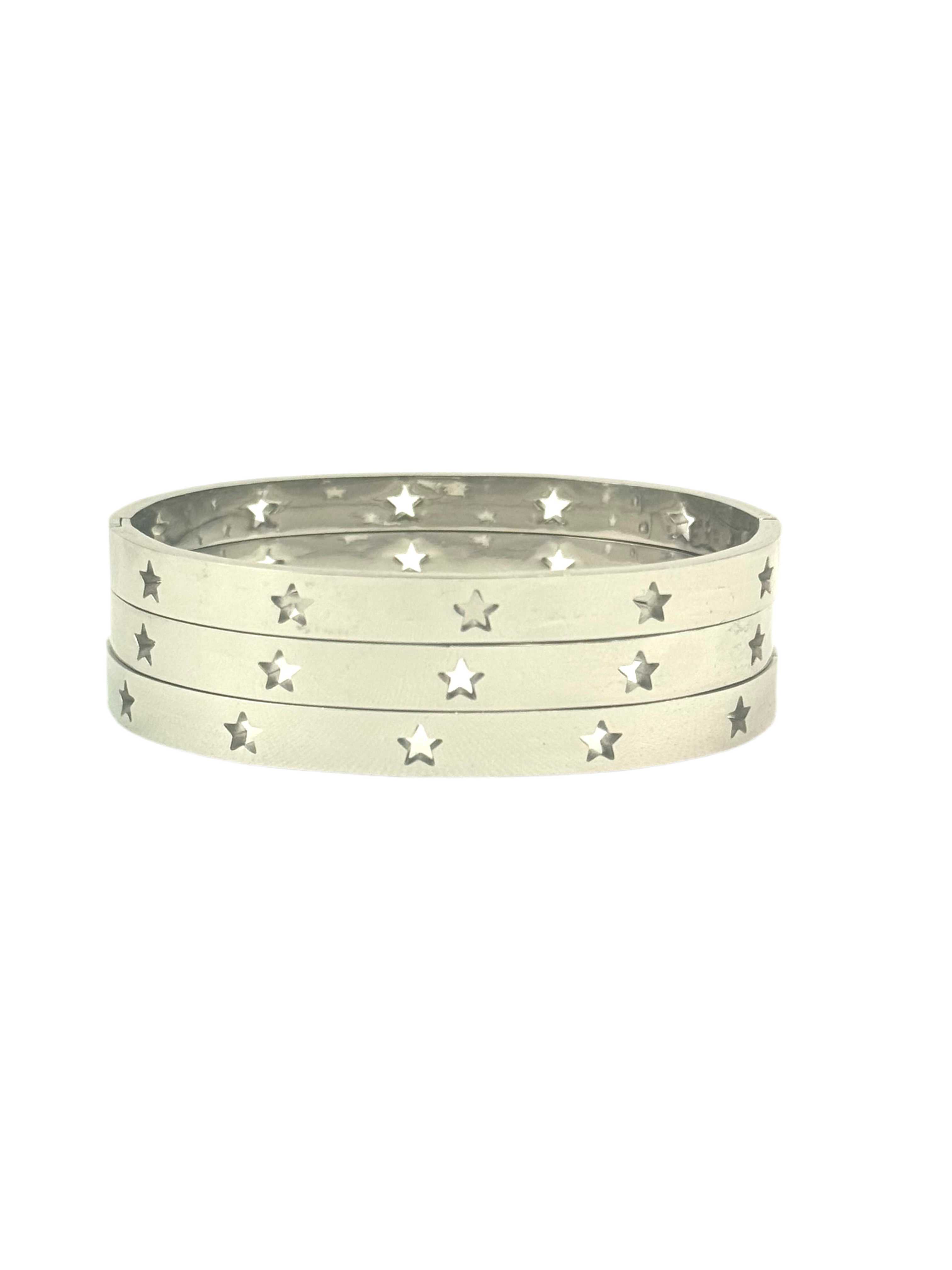 Star “Silver” Stack Bracelets