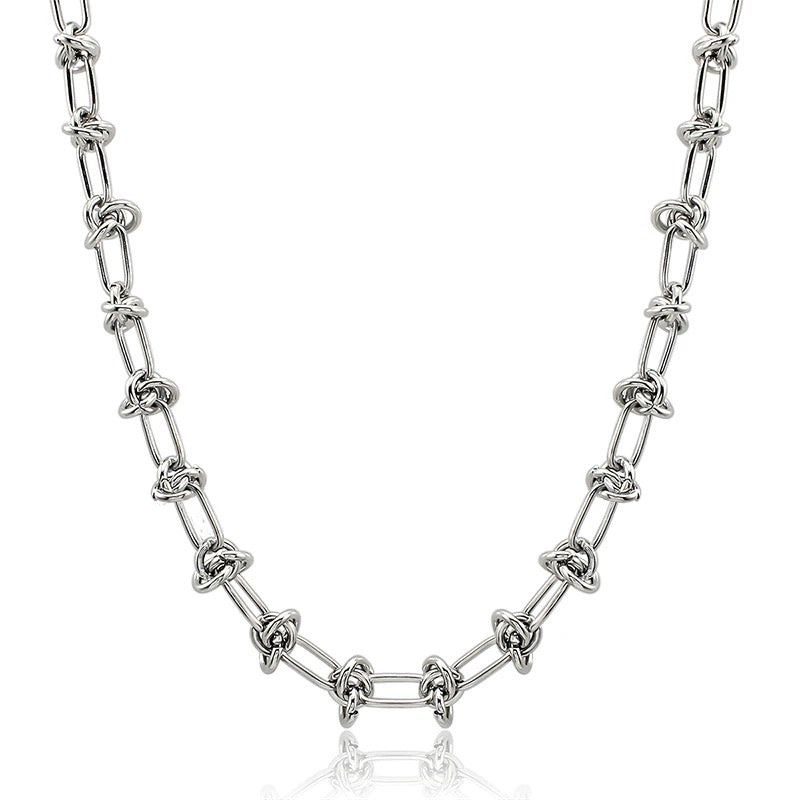 Delaney Knot "Silver" Necklace