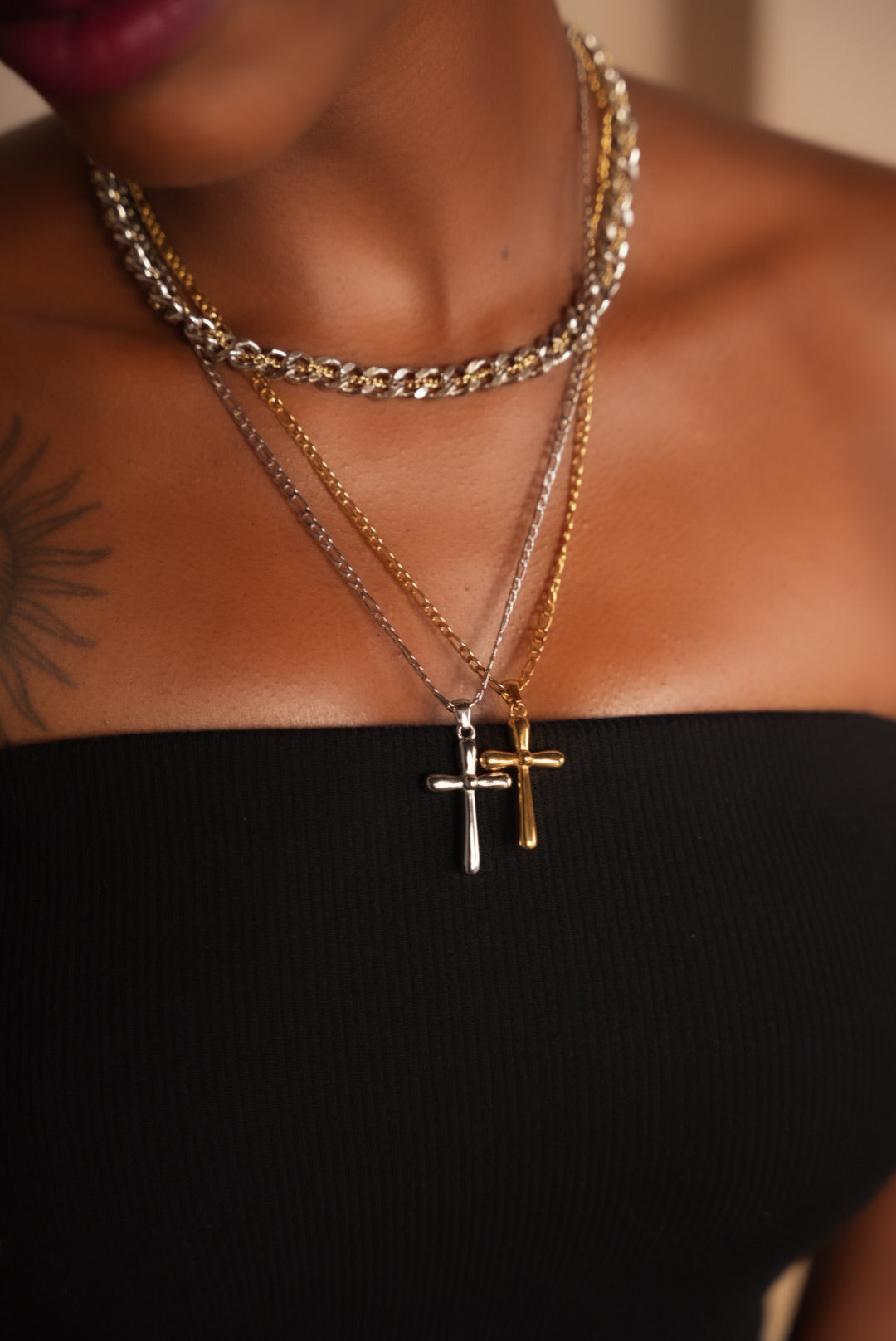 Delaney Cross Necklace