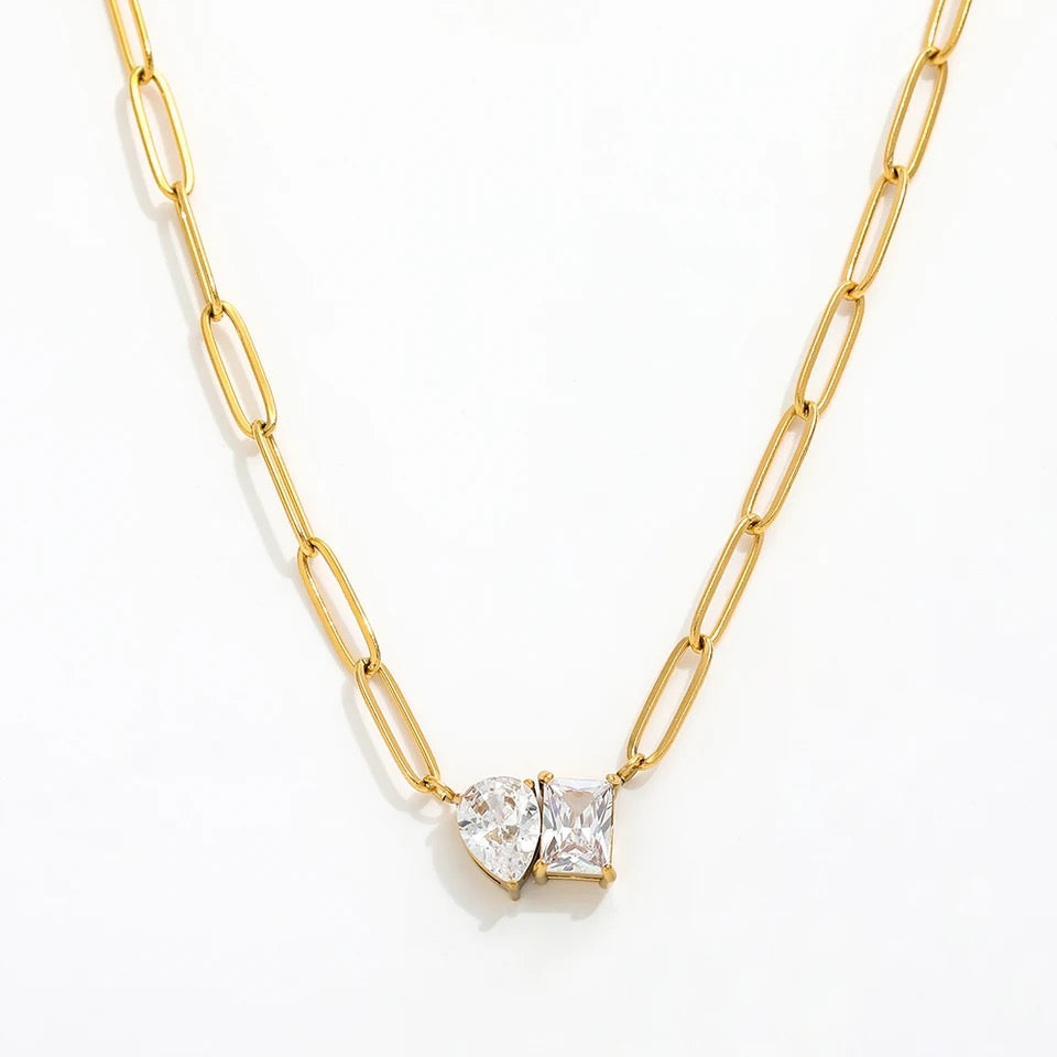 Lana Double Stone Necklace