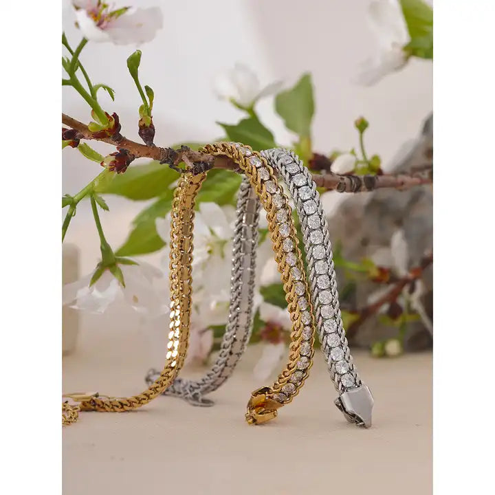 Ava Cubic Zirconia Bracelet - Alais Branche