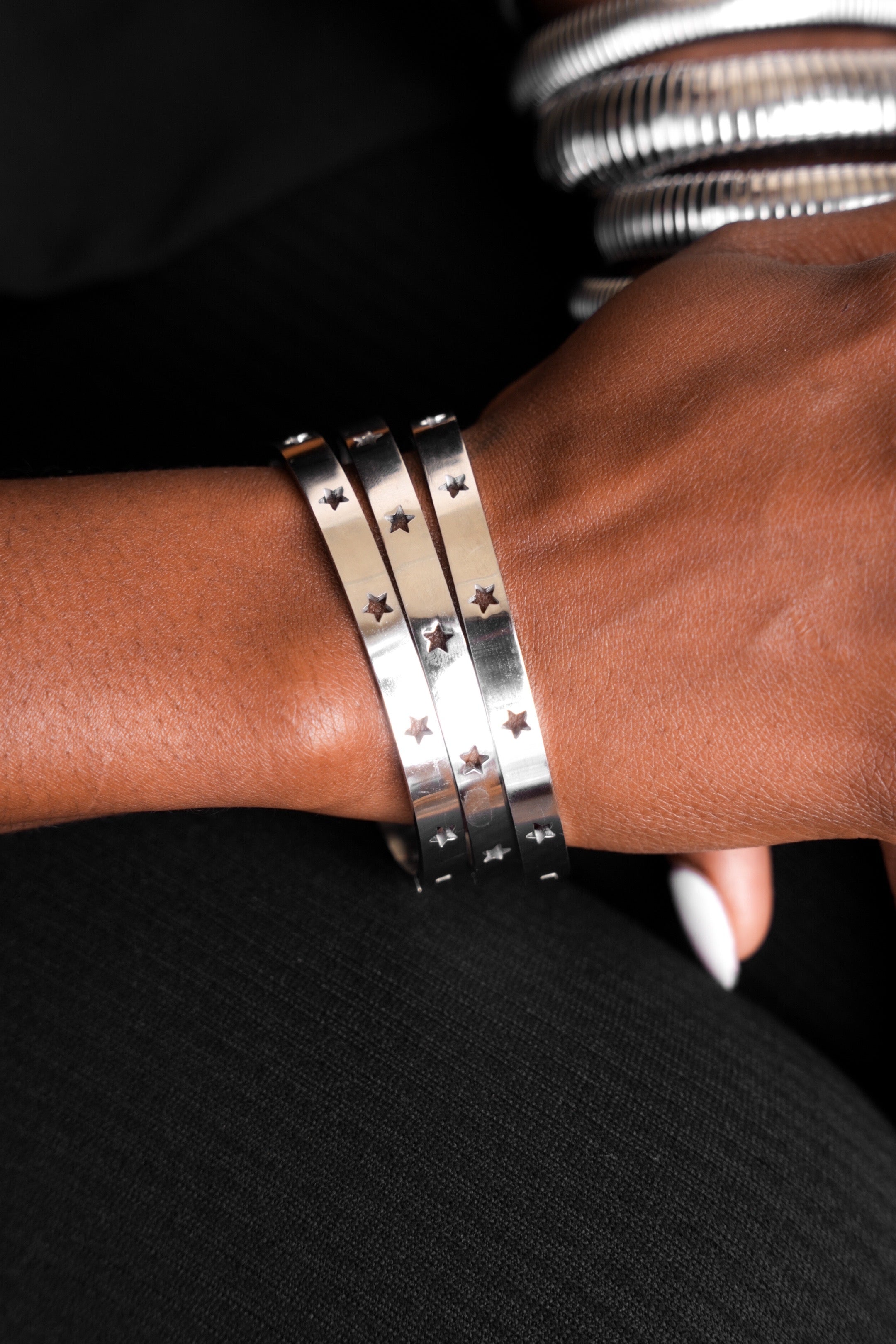 Star “Silver” Stack Bracelets