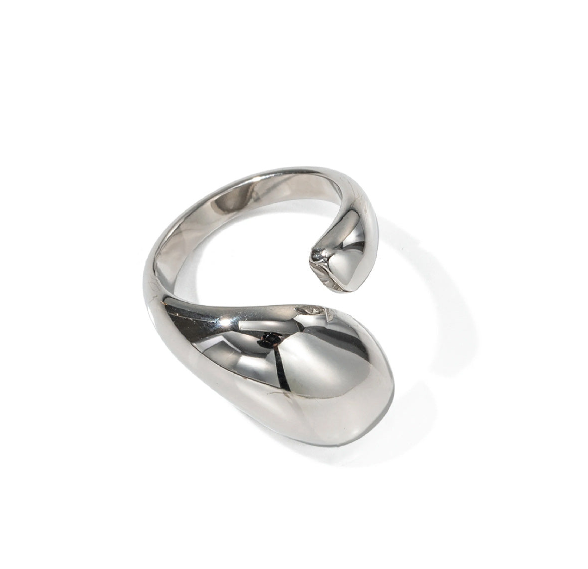 Mila "Silver" Chunky Open Ring